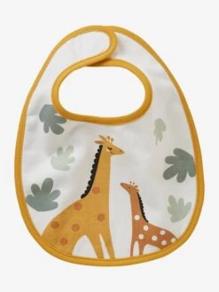 Lot De 7 Bavoirs Naissance En Coton Bio* Vertbaudet Blanc Jungle - Vertbaudet -Produits Pour Bébés Magasin lot de 7 bavoirs naissance en coton bio vertbaudet 5