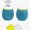 Lot De Gourdes Pour Compotes BEABA Babysqueez' 2 En 1 + Squeez'portion Blue - Beaba -Produits Pour Bébés Magasin lot de gourdes pour compotes beaba babysqueez 2 en 1 squeezportion