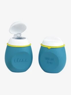 Lot De Gourdes Pour Compotes BEABA Babysqueez' 2 En 1 + Squeez'portion Blue - Beaba -Produits Pour Bébés Magasin lot de gourdes pour compotes beaba babysqueez 2 en 1 squeezportion 4