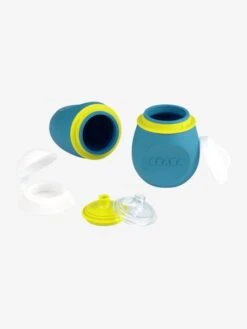 Lot De Gourdes Pour Compotes BEABA Babysqueez' 2 En 1 + Squeez'portion Blue - Beaba -Produits Pour Bébés Magasin lot de gourdes pour compotes beaba babysqueez 2 en 1 squeezportion 5