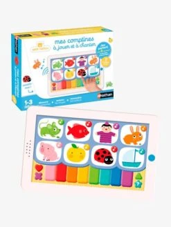 Mes Comptines à Jouer Et à Chanter NATHAN Multicolore - Nathan -Produits Pour Bébés Magasin mes comptines a jouer et a chanter nathan 1
