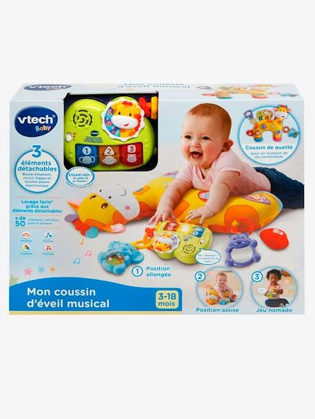 Mon Coussin D’éveil Musical VTECH Multicolore - Toutes Les Marques 6 Mon Coussin D’éveil Musical VTECH Multicolore - Toutes Les Marques – Image 4