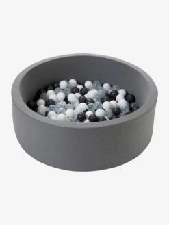 Parc à Balles En Mousse + 200 Balles Gris - Vertbaudet -Produits Pour Bébés Magasin parc a balles en mousse 200 balles 4