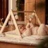 Portique D'éveil Base Triangle En Bois FSC® Beige - Vertbaudet -Produits Pour Bébés Magasin portique deveil base triangle en bois fsc