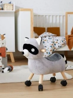 Raton Laveur Masqué à Roulettes En Peluche Et Bois FSC® Multicolore - Vertbaudet -Produits Pour Bébés Magasin raton laveur masque a roulettes en peluche et bois fsc 2