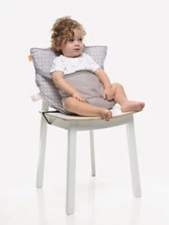 Rehausseur BABYTOLOVE Chaise Nomade Blanc / Marine - Baby To Love -Produits Pour Bébés Magasin rehausseur babytolove chaise nomade 1