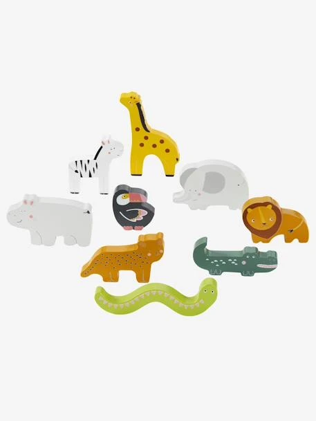 Set Animaux En Bois Multicolore - Vertbaudet 3 Set Animaux En Bois Multicolore - Vertbaudet