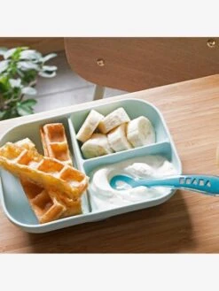 Set Vaisselle 2 Pièces Silicone BEABA Gris Clair - Beaba -Produits Pour Bébés Magasin set vaisselle 2 pieces silicone beaba 4