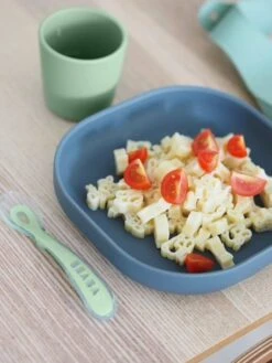 Set Vaisselle 4 Pièces Silicone BEABA Rose - Beaba -Produits Pour Bébés Magasin set vaisselle 4 pieces silicone beaba 2