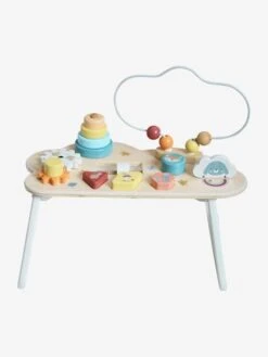Table Basse D'activités Nuage Les Amis De La Forêt En Bois FSC® Blanc - Vertbaudet -Produits Pour Bébés Magasin table basse dactivites nuage les amis de la foret en bois fsc 4