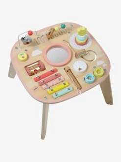 Table D'activités Et D'éveil Musical Bois FSC® Rose - Vertbaudet -Produits Pour Bébés Magasin table dactivites et deveil musical bois fsc 5