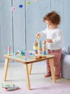Table D'activités Petits Sioux En Bois FSC® Multicolore - Vertbaudet -Produits Pour Bébés Magasin table dactivites petits sioux en bois fsc 2