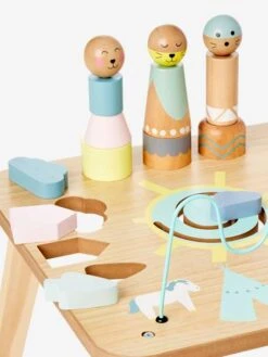 Table D'activités Petits Sioux En Bois FSC® Multicolore - Vertbaudet -Produits Pour Bébés Magasin table dactivites petits sioux en bois fsc 4