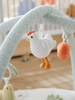 Tapis D'éveil Avec Arches En Coton Nid D'abeille LOVELY FARM Lovely Farm - Multicolore - Vertbaudet -Produits Pour Bébés Magasin tapis deveil avec arches en coton nid dabeille lovely farm 1