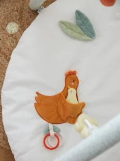 Tapis D'éveil Avec Arches En Coton Nid D'abeille LOVELY FARM Lovely Farm - Multicolore - Vertbaudet -Produits Pour Bébés Magasin tapis deveil avec arches en coton nid dabeille lovely farm 3