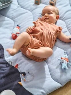 Tapis D'éveil Souple Sans Arche LEON SUR LE PONTON Bleu - Vertbaudet -Produits Pour Bébés Magasin tapis deveil souple sans arche leon sur le ponton 2