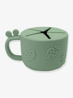 Tasse à Goûter DONE BY DEER Peekaboo Raffi En Silicone Vert - Done By Deer -Produits Pour Bébés Magasin tasse a gouter done by deer peekaboo raffi en silicone 3