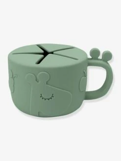 Tasse à Goûter DONE BY DEER Peekaboo Raffi En Silicone Vert - Done By Deer -Produits Pour Bébés Magasin tasse a gouter done by deer peekaboo raffi en silicone 4