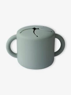 Tasse à Goûter MUSHIE En Silicone Vert - Mushie -Produits Pour Bébés Magasin tasse a gouter mushie en silicone 3
