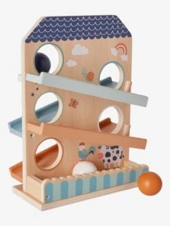 Toboggan à Balles En Bois FSC® Multicolore - Vertbaudet -Produits Pour Bébés Magasin toboggan a balles en bois fsc 2