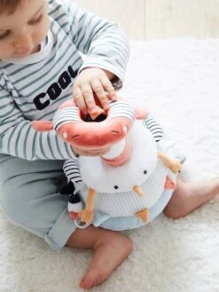 Tour à Empiler En Tissu LEON SUR LE PONTON Multicolore - Vertbaudet -Produits Pour Bébés Magasin tour a empiler en tissu leon sur le ponton 5