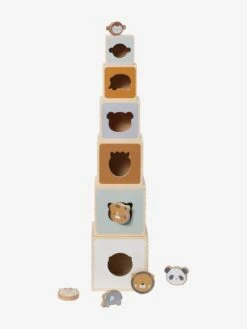 Tour De Cubes Avec Formes à Encastrer En Bois FSC® Beige - Vertbaudet -Produits Pour Bébés Magasin tour de cubes avec formes a encastrer en bois fsc 4