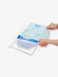 Transat De Bain Ergo Ludique BADABULLE Bleu Blanc - Badabulle -Produits Pour Bébés Magasin transat de bain ergo ludique badabulle 3