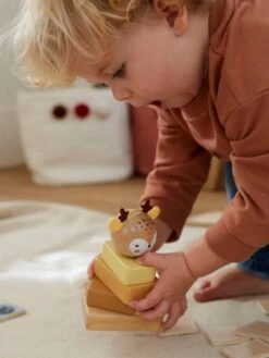 Trio De Tours à Empiler En Bois FSC® Bois - Vertbaudet -Produits Pour Bébés Magasin trio de tours a empiler en bois fsc 3