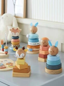 Trio De Tours à Empiler En Bois FSC® Bois - Vertbaudet -Produits Pour Bébés Magasin trio de tours a empiler en bois fsc 4